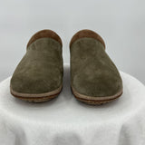 women Acorn Suede Slip-On Clogs Sage Green Shoes 9