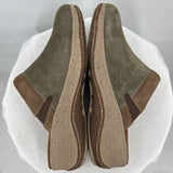 women Acorn Suede Slip-On Clogs Sage Green Shoes 9