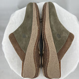 women Acorn Suede Slip-On Clogs Sage Green Shoes 9