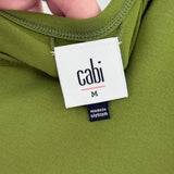 women Cabi Deep V Knotted Back Green Sweatshirt M