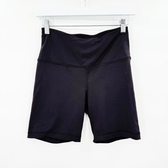 women 90 Degrees High Waisted Bike Shorts Black Activewear S