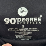 women 90 Degrees High Waisted Bike Shorts Black Activewear S