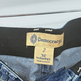 women Democracy Distressed Straight Leg Blue Jeans 2