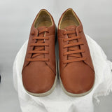 men Keen KNX Leather Sneaker Cognac Brown Shoes 15