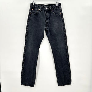 unisex Levi's 501s Aged Black Jeans 30x32