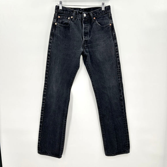 unisex Levi's 501s Aged Black Jeans 30x32