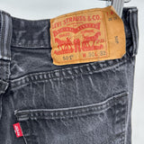 unisex Levi's 501s Aged Black Jeans 30x32