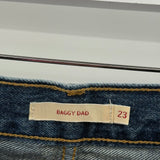 women Levi's Premium Baggy Dad MSRP $108 Blue Jeans 23/000