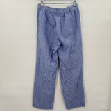 women Talbots The Easy Drawstring Pant Blue Pants 2P
