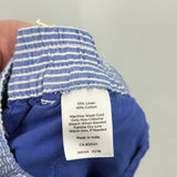 women Talbots The Easy Drawstring Pant Blue Pants 2P