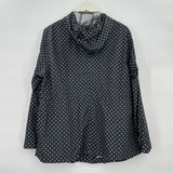 women Torrid Polka Dot Rain Black & White Jacket 1X