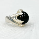 Sterling Silver 925 Onyx Ring 8 Jewelry