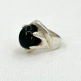 Sterling Silver 925 Onyx Ring 8 Jewelry