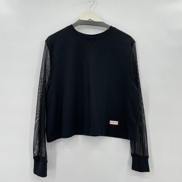 women Hunter Hunter x Target Mesh Sleeve Black Sweatshirt XL