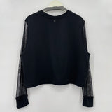 women Hunter Hunter x Target Mesh Sleeve Black Sweatshirt XL