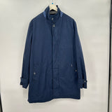 men Ben Sherman Cotton Mac MSRP $165 Navy Blue Jacket XXL