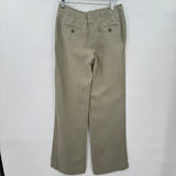 women Talbots Signature Trouser in Linen Sage Green Pants 2
