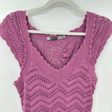 women Athleta Crochet Orchid Purple Dress S