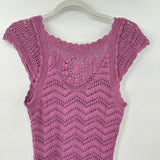 women Athleta Crochet Orchid Purple Dress S