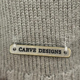 women Carve Designs MSRP $118 Wool Blend Color Block Montrose Purple & Gray Sweater S