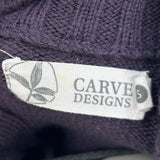 women Carve Designs MSRP $118 Wool Blend Color Block Montrose Purple & Gray Sweater S