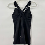 women Lululemon Stash N Run Tank Medium Support Black Activewear 8