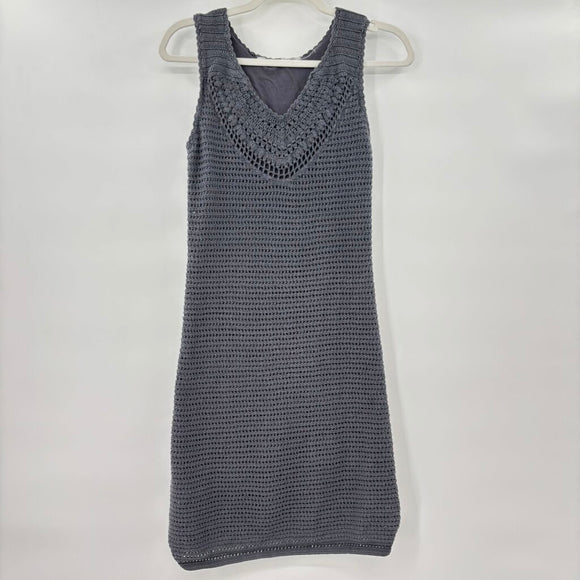 women Athleta Crochet Gray Dress S