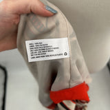 women Anna Sui x Target Silk Striped Pleated Cream Brown Orange Dress M