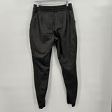 women Spanx Vegan Leather Joggers Black Pants L