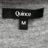 women Quince Merino V-Neck Gray Sweater M