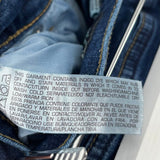 women Supplies High Rise Slim Straight Blue Jeans 8