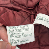 women Danier Leather Vest Brown Jacket M