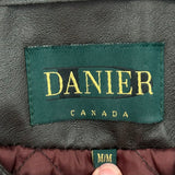 women Danier Leather Vest Brown Jacket M