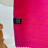 women Jim Thompson Large Silk Hot Pink & Orange Scarf 33x79