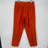 women Silkland Silk Dress Pants Orange Pants 10