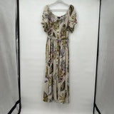 women City Chic NWT Hawaiian Print Maxi Lombok Cream Dress 16