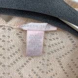 women Rebecca Taylor Pointelle Shrug Cardigan Ballet Pink Sweater M