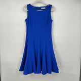 women Calvin Klein Sleeveless Knee Length Cobalt Blue Dress 6P