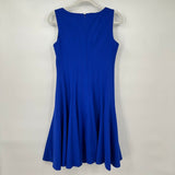 women Calvin Klein Sleeveless Knee Length Cobalt Blue Dress 6P