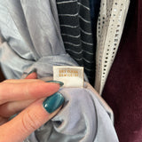 women Aidean Mattox Knit Draped Sleeveless Mist Blue Dress 10