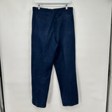 women Blanc Bleu Relaxed Tapered Fit Trousers Dark Blue Pants EU42/US31