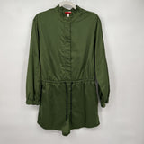 women Hunter x Target Zip Front Romper Olive Green Jumpsuit/Romper M