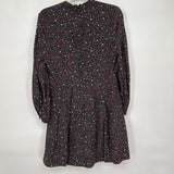 women Madewell Balsam Tie Neck in Starry Night Black Red Blue Cream Dress 4