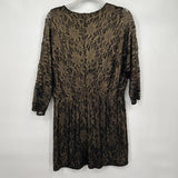 women Trina Turk Gold on the Rocks Black Gold Dress 12