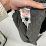 women Hatley Cotton Blend Sweater Dress Black Gray White Dress XL