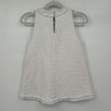 women Banana Republic Sleeveless Tweed White Woven Top S