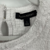 women Banana Republic Sleeveless Tweed White Woven Top S