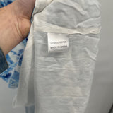 women That's So Fetch Blue Floral Midi White Dress 6