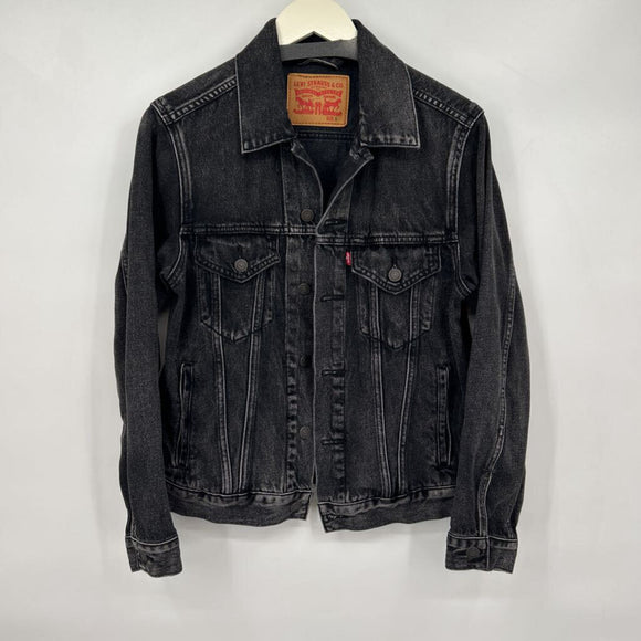 women Levi's Denim Aged Black Jacket S