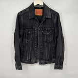 women Levi's Denim Aged Black Jacket S